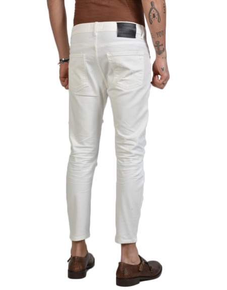 XAGON MAN Jean Παντελόνι USTRON Λευκό XAGON MAN - 3