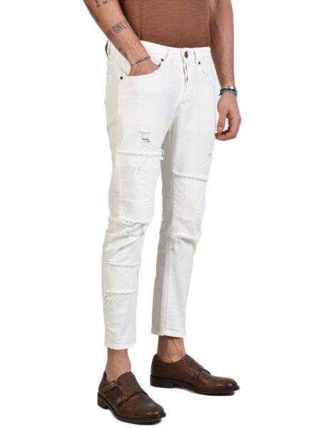 XAGON MAN Jean Παντελόνι USTRON Λευκό XAGON MAN - 4