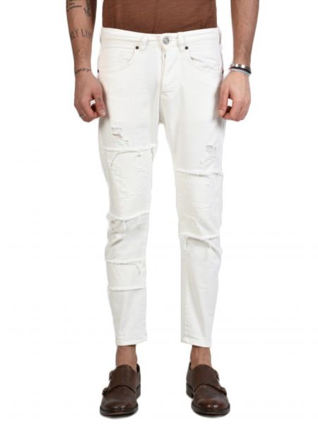 XAGON MAN Jean Παντελόνι USTRON Λευκό XAGON MAN - 5
