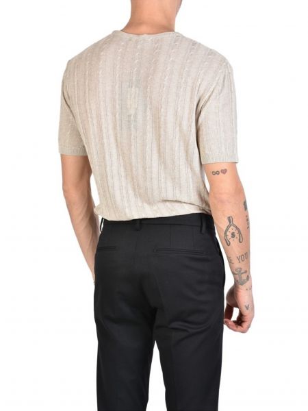 XAGON MAN T-shirt knitted yarn J01204 Beige XAGON MAN - 2