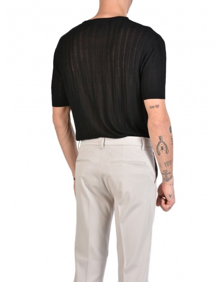 XAGON MAN T-shirt πλεκτό νημάτινο J01204 Μαύρο XAGON MAN - 2