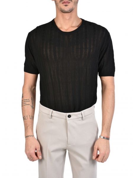 XAGON MAN T-shirt πλεκτό νημάτινο J01204 Μαύρο XAGON MAN - 7