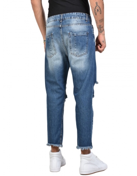 XAGON MAN JEAN παντελόνι  FIT02 μπλέ XAGON MAN - 2