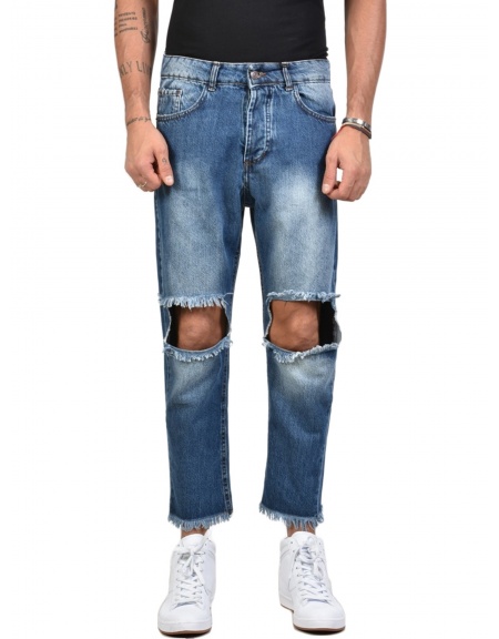 XAGON MAN JEAN παντελόνι  FIT02 μπλέ XAGON MAN - 1