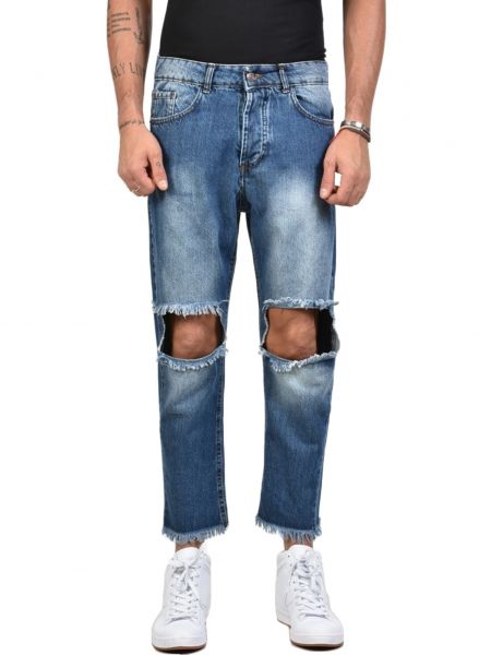 XAGON MAN JEAN παντελόνι  FIT02 μπλέ XAGON MAN - 7
