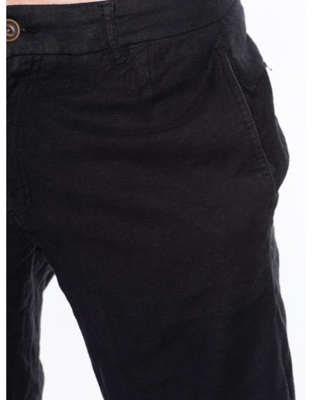 GABBA Chino Βερμούδα  REEF LINEN P5301 Μαύρο GABBA - 8