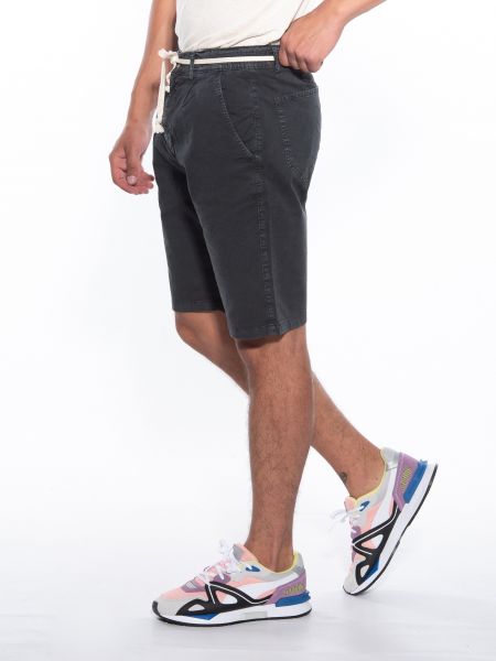 OVER-D Βερμούδα Chino OM700BR Μαύρο OVER-D - 4