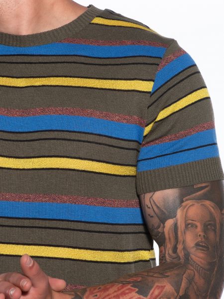 OVER-D T-shirt νημάτινο OM774MG Λαδί OVER-D - 5