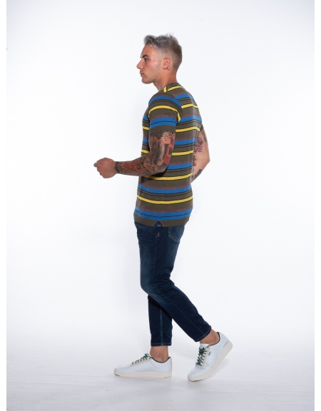 OVER-D T-shirt νημάτινο OM774MG Λαδί OVER-D - 9