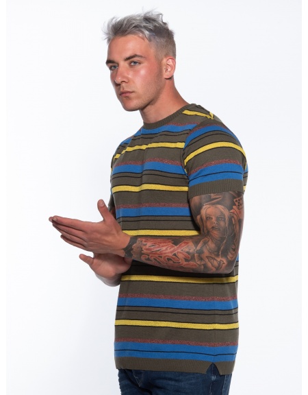 OVER-D T-shirt νημάτινο OM774MG Λαδί OVER-D - 1