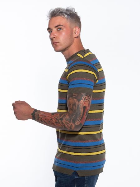 OVER-D T-shirt νημάτινο OM774MG Λαδί OVER-D - 4