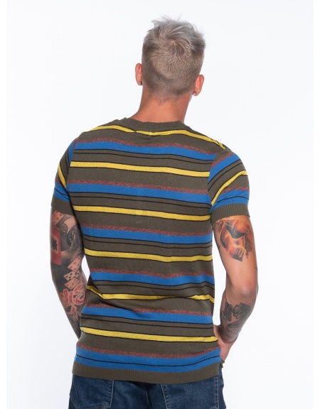OVER-D T-shirt νημάτινο OM774MG Λαδί OVER-D - 2