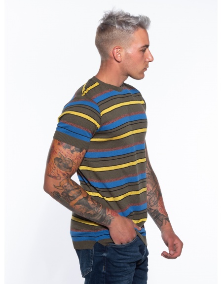 OVER-D T-shirt νημάτινο OM774MG Λαδί OVER-D - 3