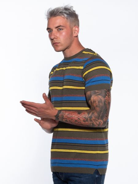 OVER-D T-shirt νημάτινο OM774MG Λαδί OVER-D - 10