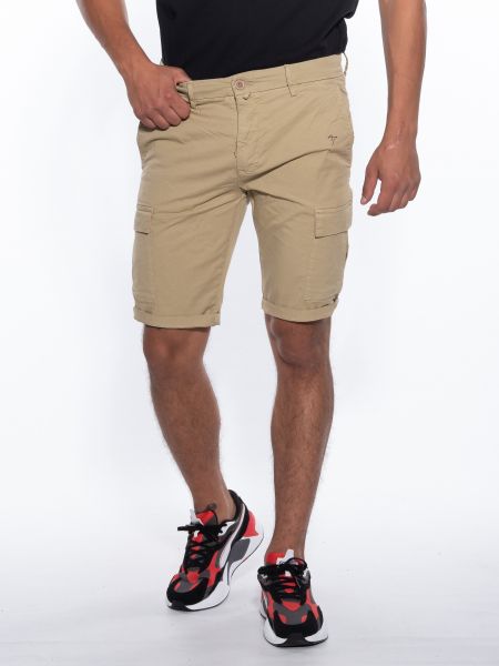 OVER-D Βερμούδα Cargo OM593BR Μπεζ OVER-D - 1