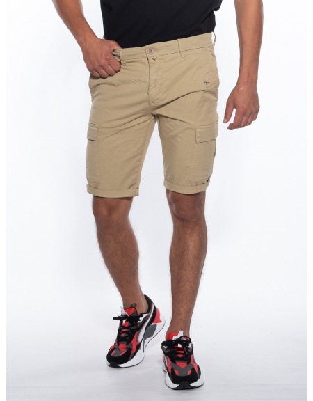 OVER-D Βερμούδα Cargo OM593BR Μπεζ OVER-D - 1