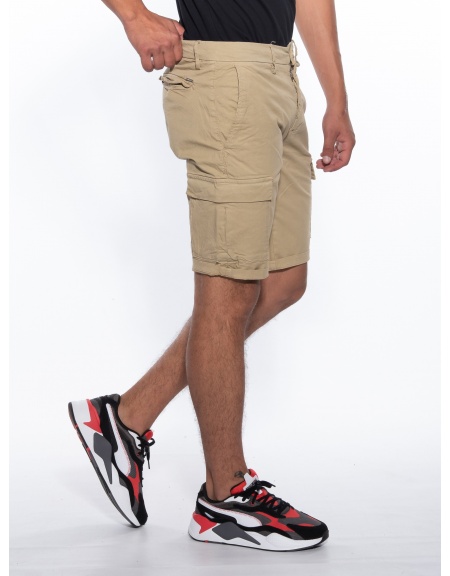 OVER-D Βερμούδα Cargo OM593BR Μπεζ OVER-D - 3
