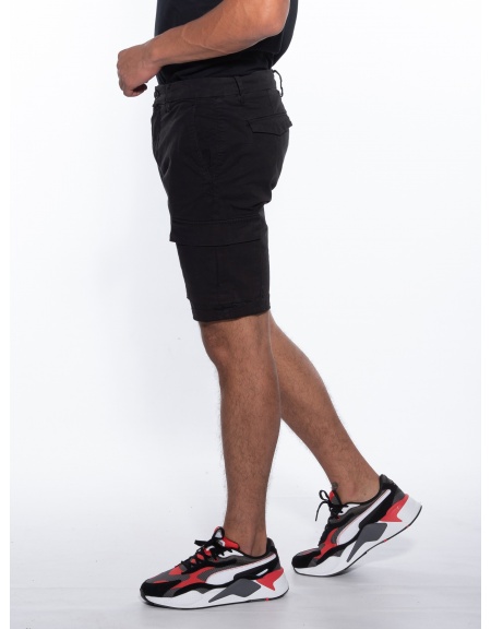 OVER-D Βερμούδα Cargo OM593BR Μαύρο OVER-D - 4