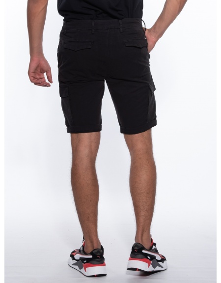 OVER-D Βερμούδα Cargo OM593BR Μαύρο OVER-D - 2