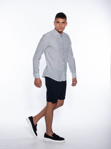 OVER-D Βερμούδα Chino OM624BR Μπλέ OVER-D - 8