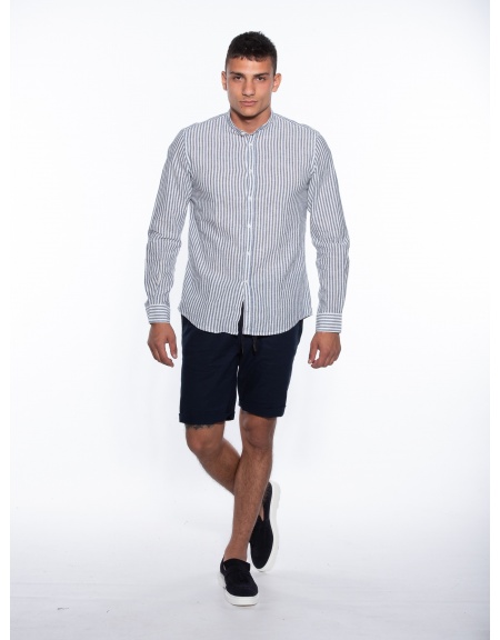 OVER-D Βερμούδα Chino OM624BR Μπλέ OVER-D - 6