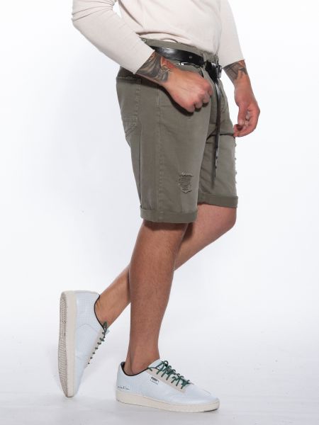 OVER-D Bermuda Jean OM688BR Khaki OVER-D - 3