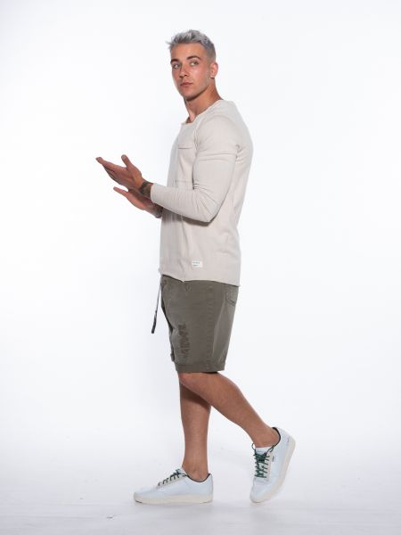 OVER-D Bermuda Jean OM688BR Khaki OVER-D - 9