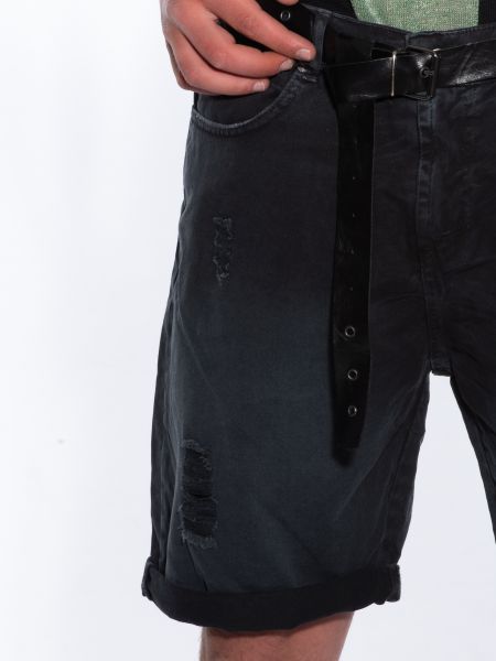 OVER-D Bermuda Jean OM688BR Black OVER-D - 5