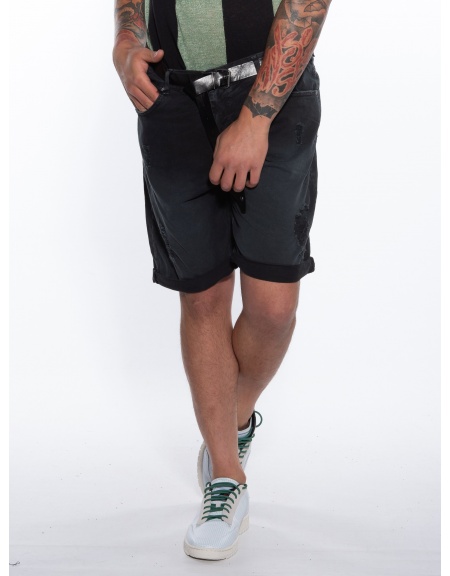 OVER-D Bermuda Jean OM688BR Black OVER-D - 1