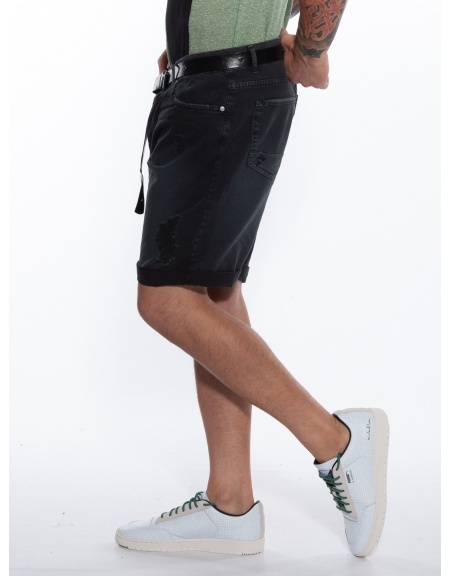 OVER-D Bermuda Jean OM688BR Black OVER-D - 3