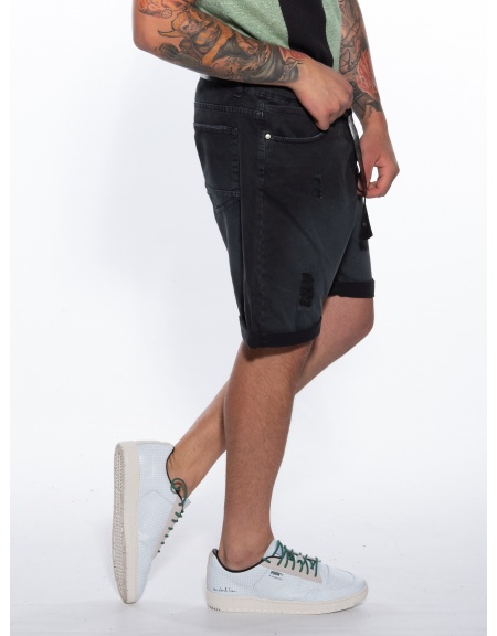 OVER-D Bermuda Jean OM688BR Black OVER-D - 4