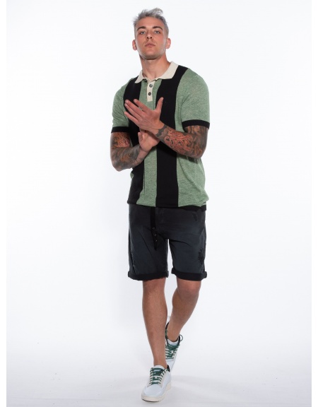 OVER-D Bermuda Jean OM688BR Black OVER-D - 6