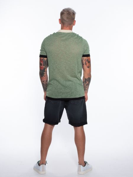 OVER-D Βερμούδα Jean OM688BR Μαύρο OVER-D - 8