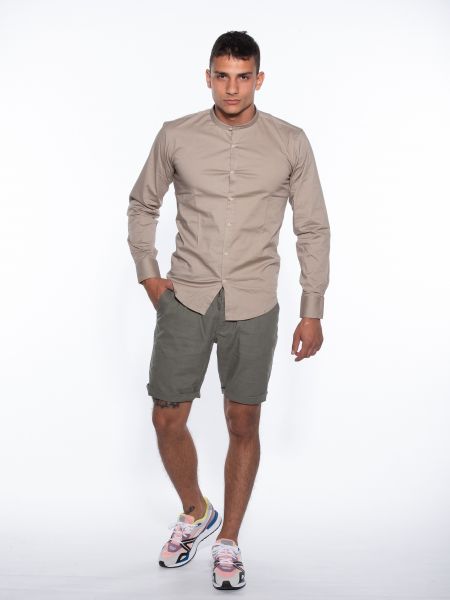 OVER-D Βερμούδα Chino OM624BR Λαδί OVER-D - 6