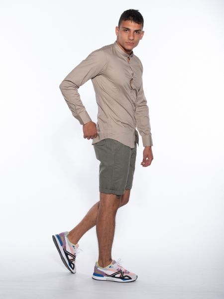 OVER-D Βερμούδα Chino OM624BR Λαδί OVER-D - 8