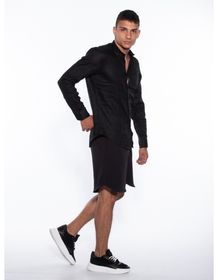 OVER-D Βερμούδα Chino OM827BR Μαύρη OVER-D - 8