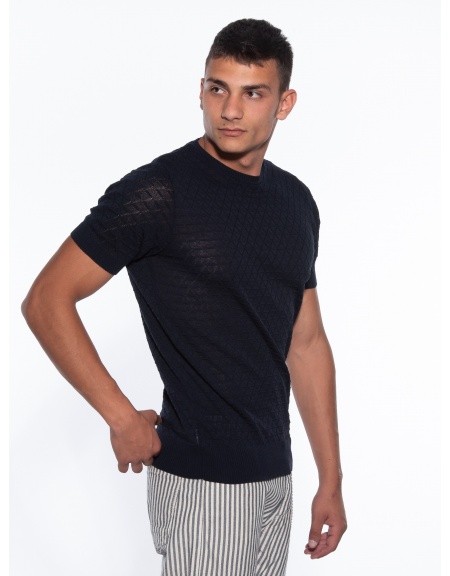 OVER-D T-shirt yarn OM779MG Blue OVER-D - 4