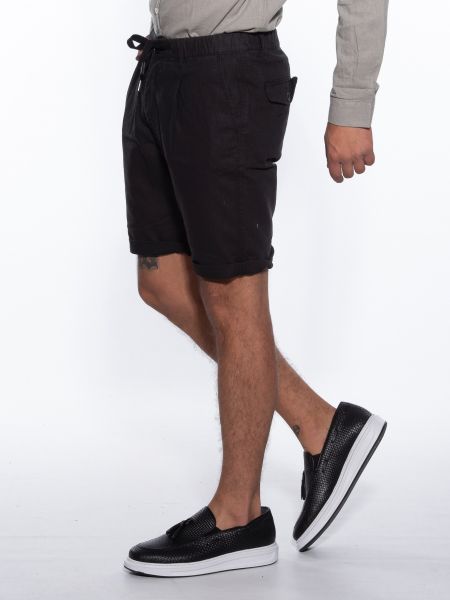 OVER-D Βερμούδα Chino OM624BR Μαύρο OVER-D - 4