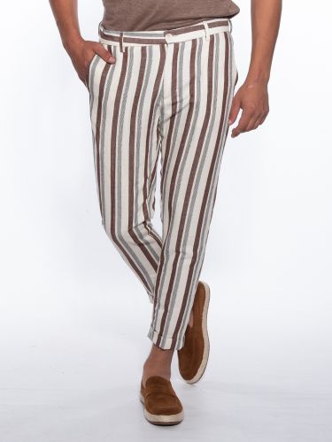 OVER-D Chino striped...