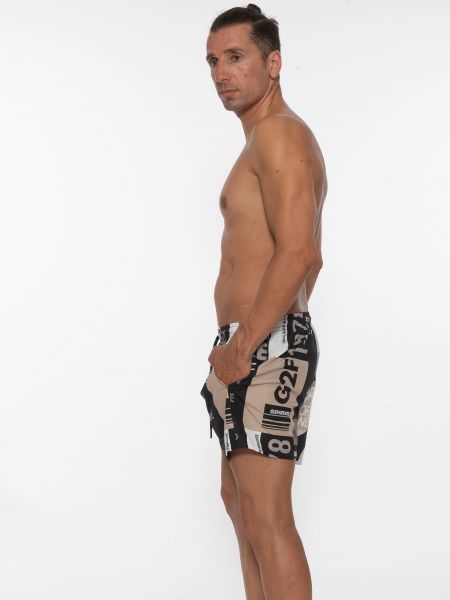 G2FIRENZE Swimwear BROTHERHOOD Black - Beige G2FIRENZE - 5