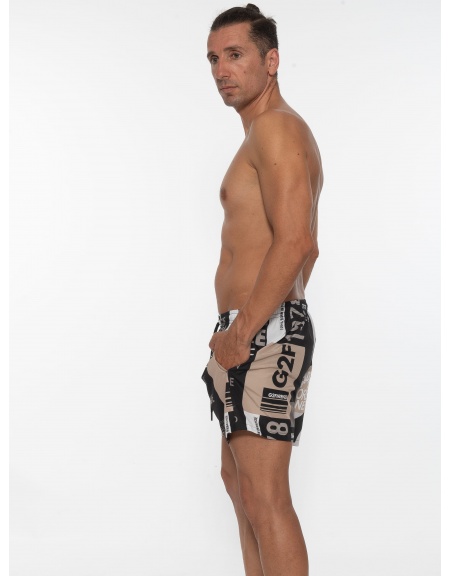 G2FIRENZE Swimwear BROTHERHOOD Black - Beige G2FIRENZE - 5