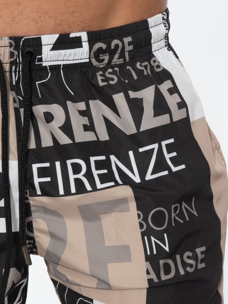 G2FIRENZE Swimwear BROTHERHOOD Black - Beige G2FIRENZE - 1