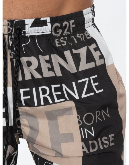 G2FIRENZE Swimwear BROTHERHOOD Black - Beige G2FIRENZE - 1