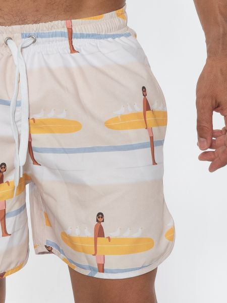 TAG Μαγιό SUB TMS21325 Λευκό - Μπεζ TAG - 5