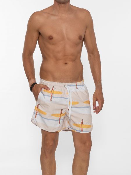 TAG Μαγιό SUB TMS21325 Λευκό - Μπεζ TAG - 6