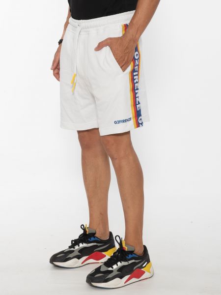 G2FIRENZE Βερμούδα Μακό NASTRO Λευκό G2FIRENZE - 4