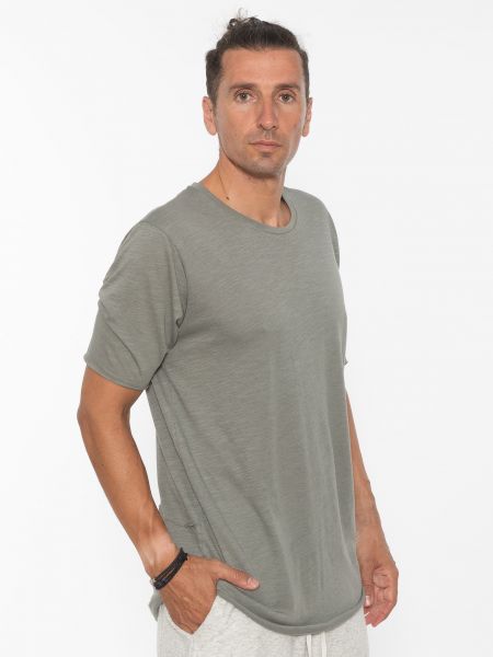 19 ATHENS T-shirt K21-1077 Λαδί - Γκρι NINETEEN - 3