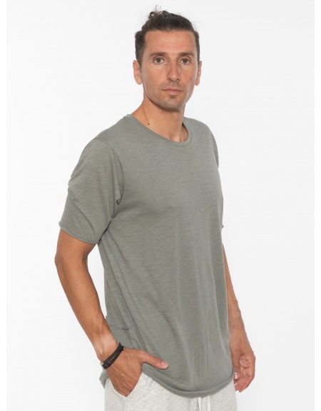 19 ATHENS T-shirt K21-1077 Λαδί - Γκρι NINETEEN - 3