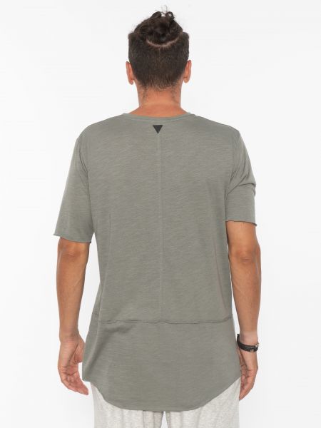 19 ATHENS T-shirt K21-1077 Λαδί - Γκρι NINETEEN - 2