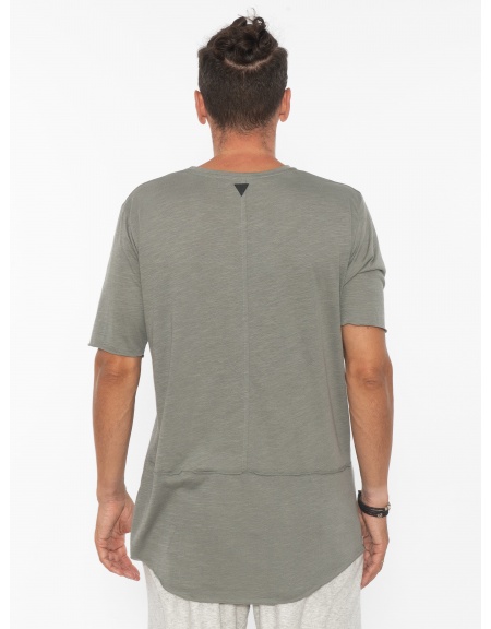 19 ATHENS T-shirt K21-1077 Λαδί - Γκρι NINETEEN - 2